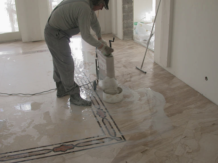 RE-POLISHING OF MARBLE AND GRANITE